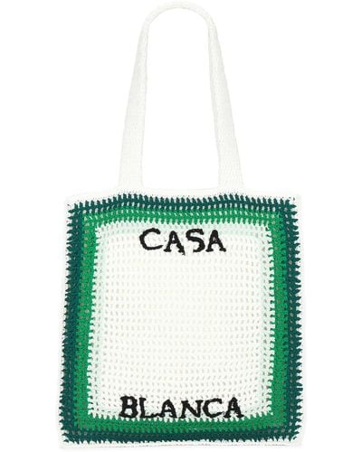 Casablancabrand Cotton Crochet Bag - Green
