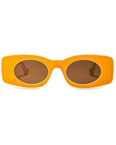 Loewe Paula's Ibiza Rectangle Sunglasses - Orange