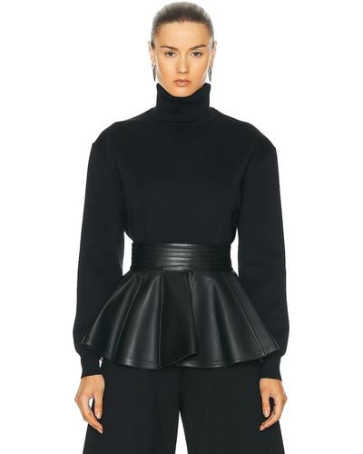 Alaïa Oversize Sweater Sweater - Black