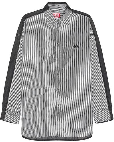 DIESEL Stripe Shirt - Gray