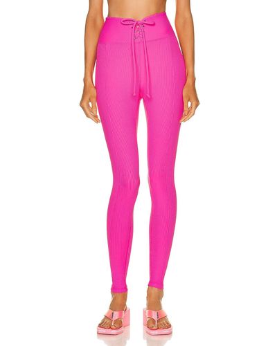 Year Of Ours Ribbed Football legging - Pink
