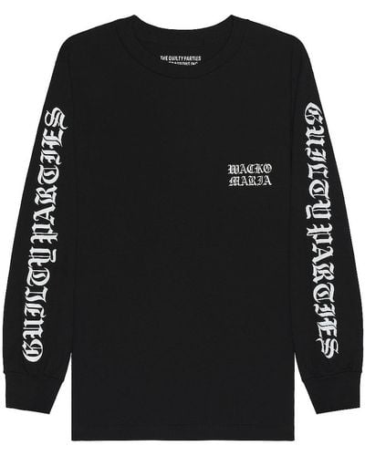 Wacko Maria Crew Neck Long Sleeve T-shirt - Black