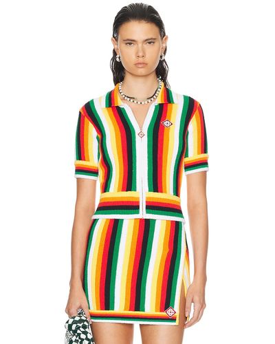 Casablancabrand Striped Towelling Top - Multicolor