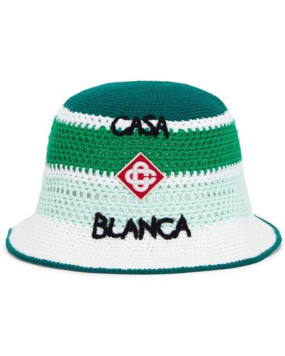 Casablancabrand Cotton Crochet Hat - Green