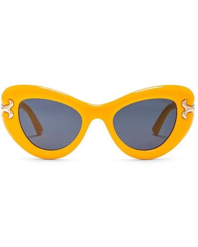 Emilio Pucci Cat Eye Acetate Sunglasses - Blue
