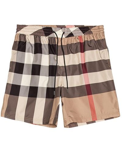 Burberry Guildes Exploded Check Swim Trunk - Multicolor
