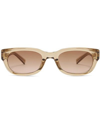 Saint Laurent Rectangular Sunglasses - Natural