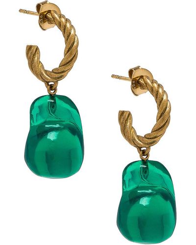 Completedworks Resin Drop Earrings - Green