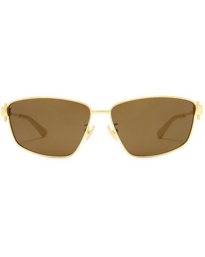 Bottega Veneta New Triangle Metal Sunglasses - Multicolor