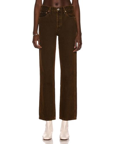 RE/DONE 90's High Rise Loose - Brown