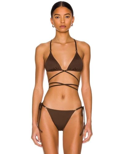 Palm Talise Bikini Top - Brown