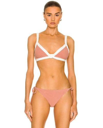 Johanna Ortiz Little Shore Bikini Top - Orange
