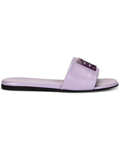 Givenchy 4g Flat Mule Sandals - Purple