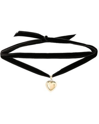 Loren Stewart Xl Puff Love Necktie Necklace - Black