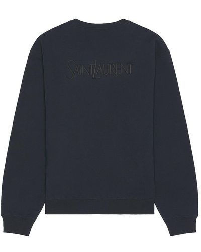 Saint Laurent Loose Sweater - Blue