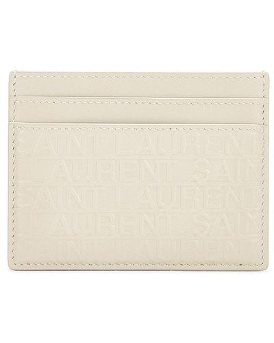 Saint Laurent Credit Card Case - White