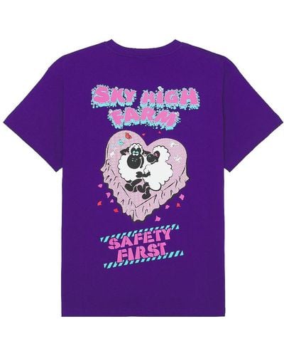 Sky High Farm Flatbush Printed T-shirt - Purple