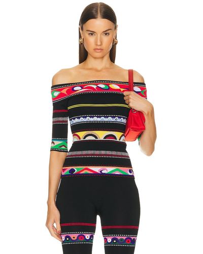 Emilio Pucci Off The Shoulder Sweater - Red