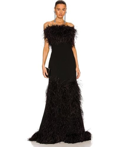 Saint Laurent Strapless Gown - Black