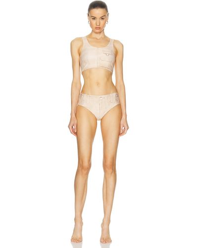 Acne Studios Emiami Two Piece Swimsuit - Natural