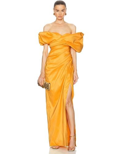 Rachel Gilbert Gia Gown - Orange