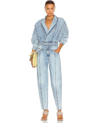 Mother The Big Time Jumpsuit - Blue