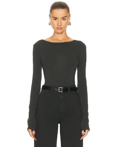 Lemaire Long Sleeve Bodysuit - Black