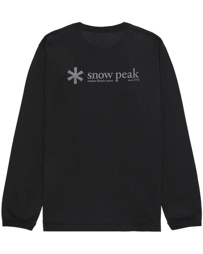 Snow Peak Insect Shield Long Sleeve T-shirt - Black