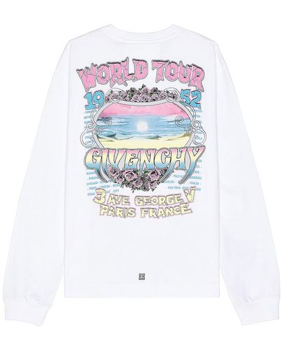 Givenchy Boxy Fit Long Sleeves Tee - White