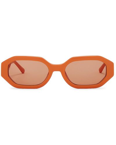 The Attico Irene Geometric Sunglasses - Orange
