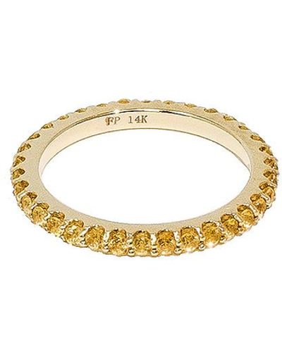 Fry Powers Pave Gem Stacking Ring - White