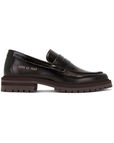 Common Projects Loafer With Lug Sole - Black