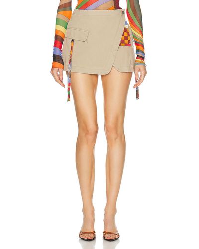 Emilio Pucci Cotton Gabardine Skirt - Multicolor