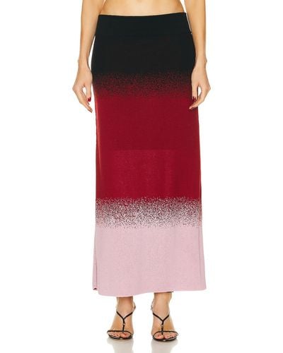 Johanna Ortiz Color Scapes Midi Skirt - Red