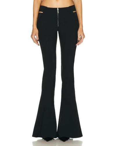Jean Paul Gaultier X Knwls Embroidered Flare Trouser - Blue