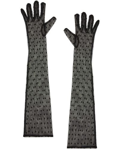 Kiki de Montparnasse Merci Gloves - Black