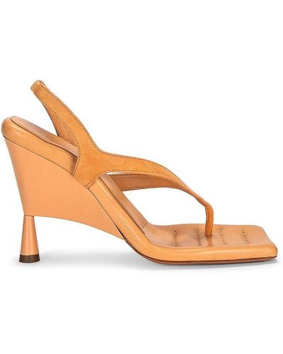 Gia Borghini X Rhw Thong Wedge Sandal - Orange