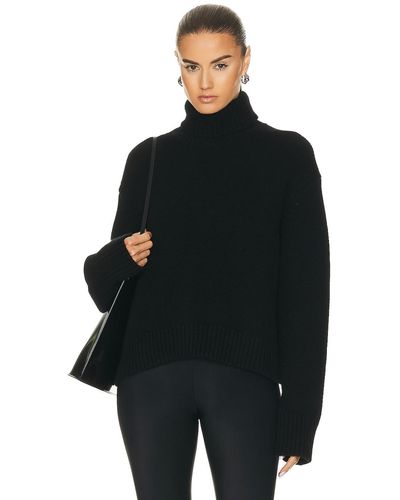 SPRWMN Heavy Cashmere Turtleneck Sweater - Black