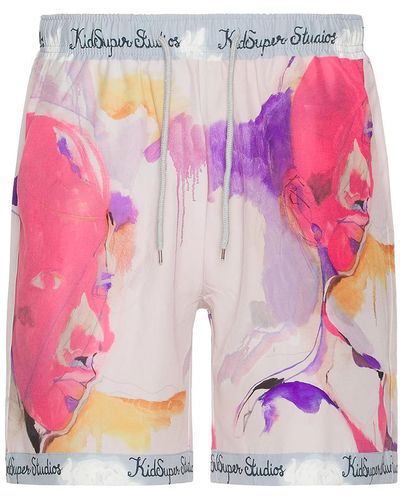 Kidsuper Printed Shorts - Pink