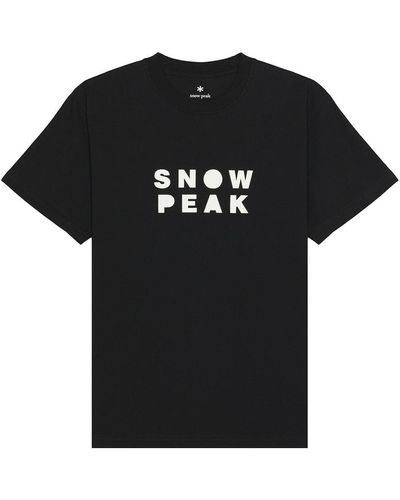 Snow Peak Snowpeaker T-shirt Camper - Black