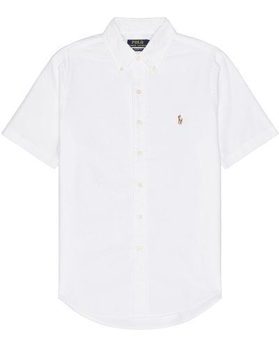 Polo Ralph Lauren Oxford Short Sleeve Shirt - White