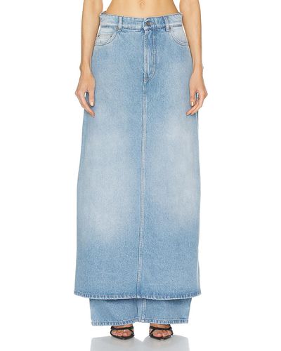 Jean Paul Gaultier Denim Pant Skirt - Blue