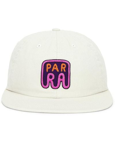 by Parra Fast Food Logo 6 Panel Hat - White
