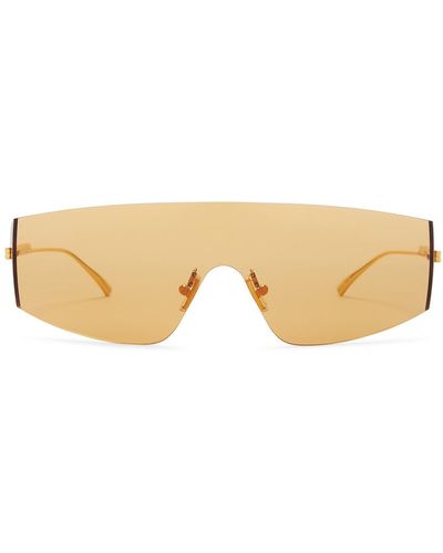 Bottega Veneta Light Ribbon Mask Sunglasses - Natural