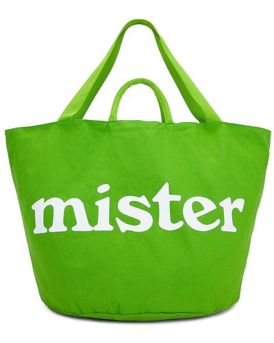 Mister Green Mister Round Grow Pot Large Tote Bag - Green
