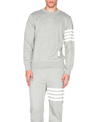 Thom Browne Oversized Jersey Sweatshirt - Gray