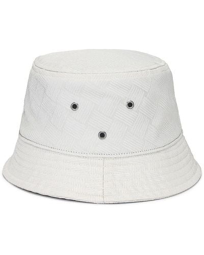 Bottega Veneta Intreccio Jacquard Nylon Bucket Hat - White