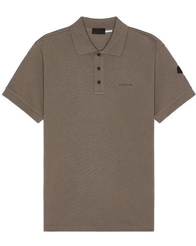 Moncler Short Sleeve Polo - Brown