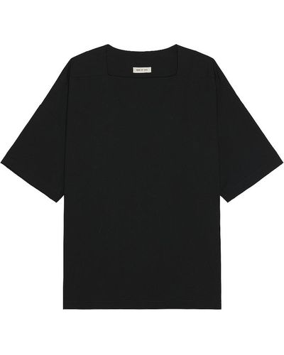 Fear Of God Straight Neck Ss Top - Black