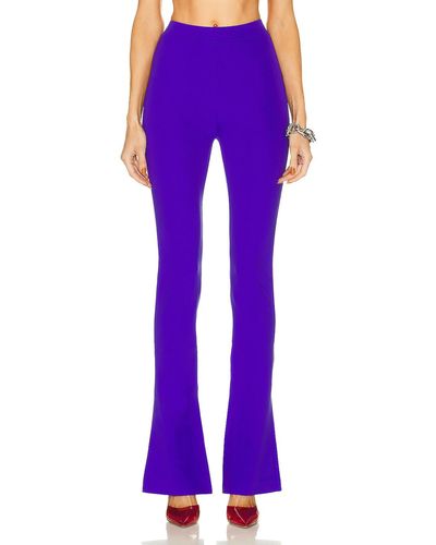 Off-White logo-debossed split-seam leggings - Purple